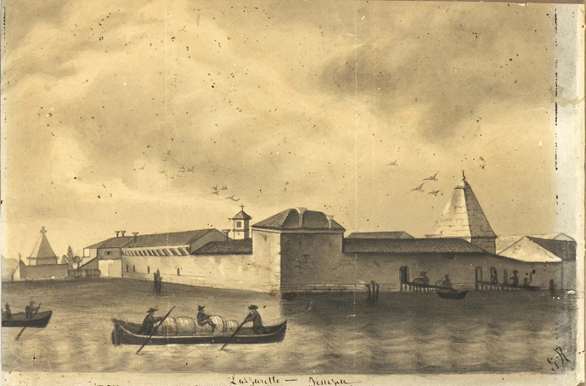 114-Giovanni Renica-Veduta del Lazzaretto di Venezia 